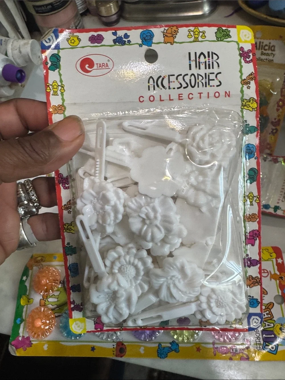 Girls barrettes and hair ball bundle